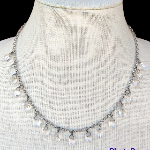 Silpada sterling crystal necklace - Picture 2 of 8